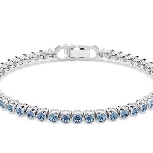 Swarovski Imber Emily Silver Bracelet with Blue Crystals